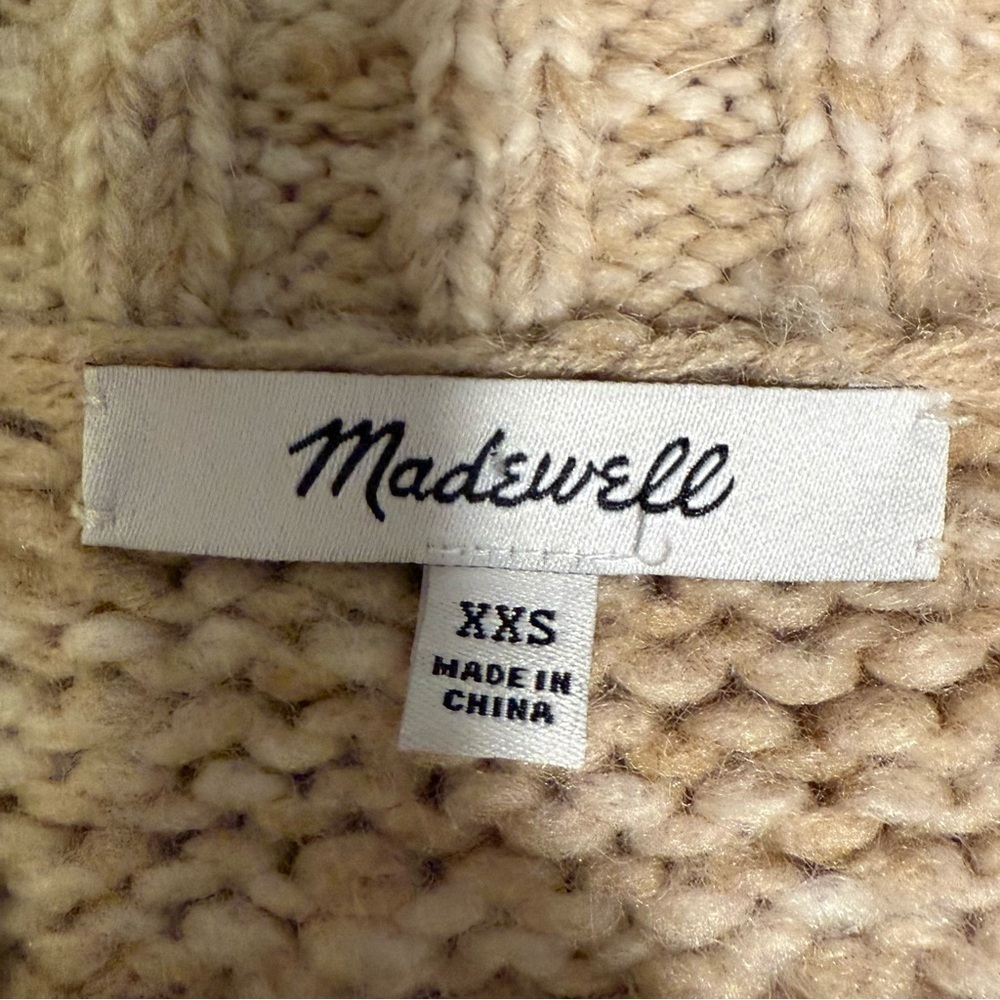 Gently Worn Madewell Textured Tan Cardigan - Picture 2 of 4